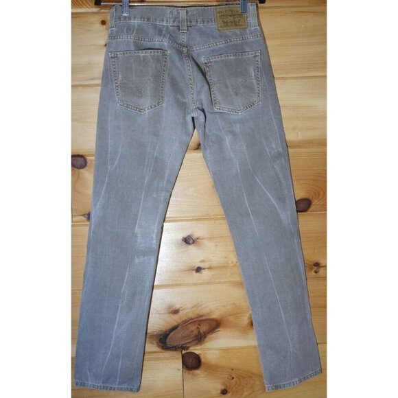 Levi's The Original Jeans Skinny 511 30x30 Gray Medium Wash Straight Leg Flaw - Picture 10 of 16